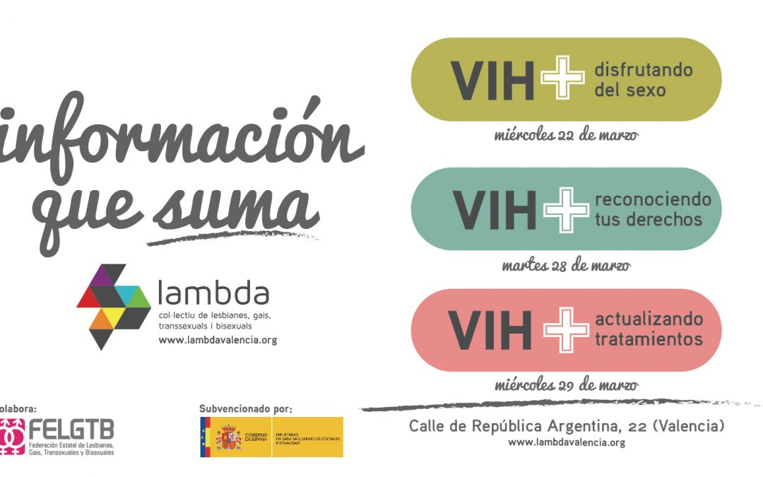 Lambda pone en marcha los talleres de Salud y + para personas que conviven con el VIH.