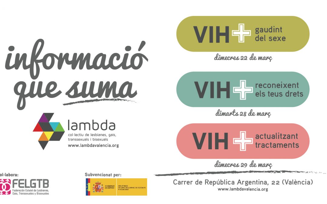 Lambda posa en marxa els tallers de Salut i + per a persones que conviuen amb el VIH.