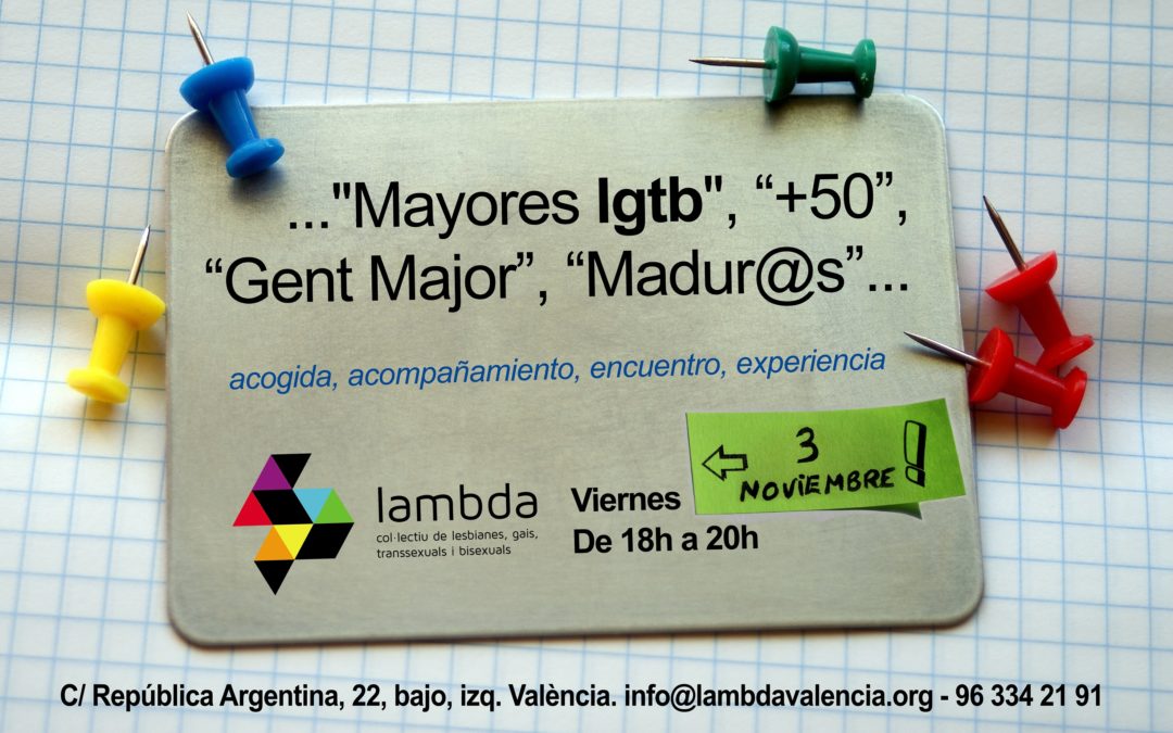 Nueva reunión de Mayores LGTB de Lambda