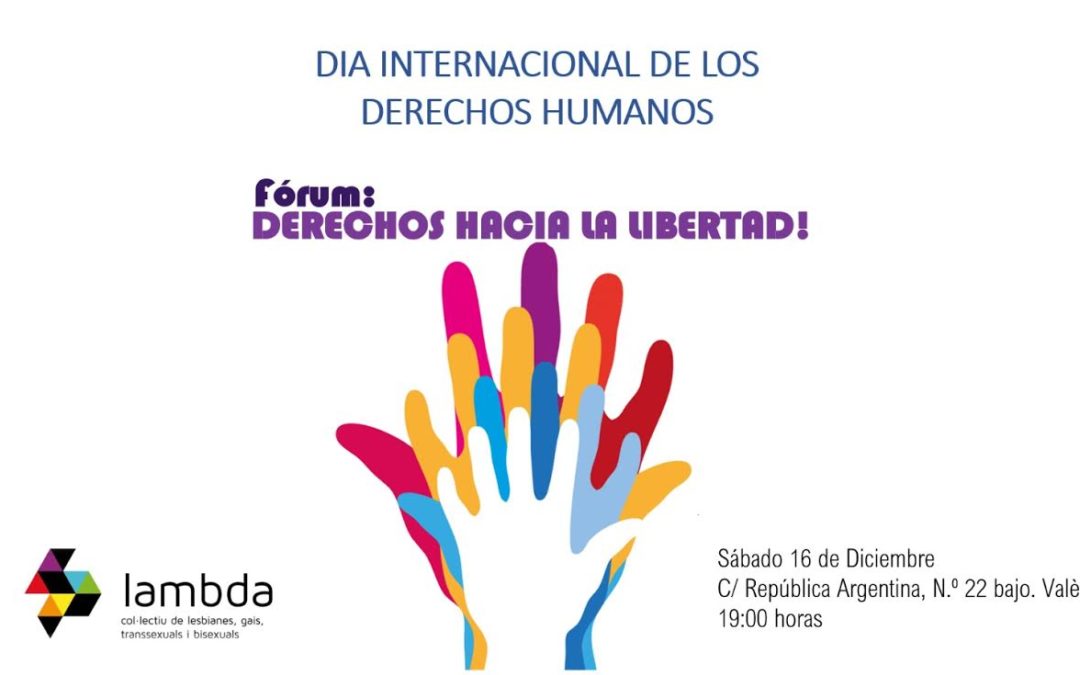 ‘¡Derechos hacia la Libertad!’,un fórum sobre la situació de la comunitat LGTBI en el món